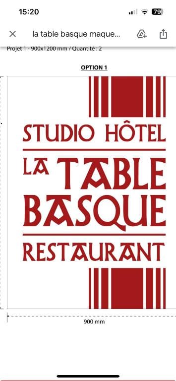 Studio Hôtel-Restaurant LTB La Table Basque — 1